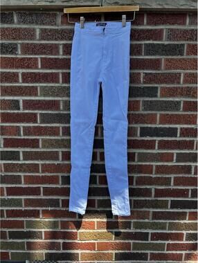 Swank White High Rise Skinny Jeans
